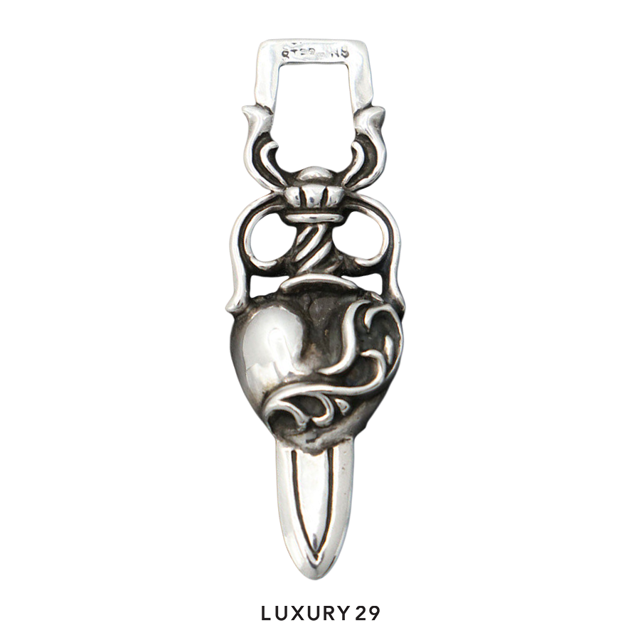 CHROME HEARTS DAGGER HEART PENDANT CHROME HEARTS Luxury29
