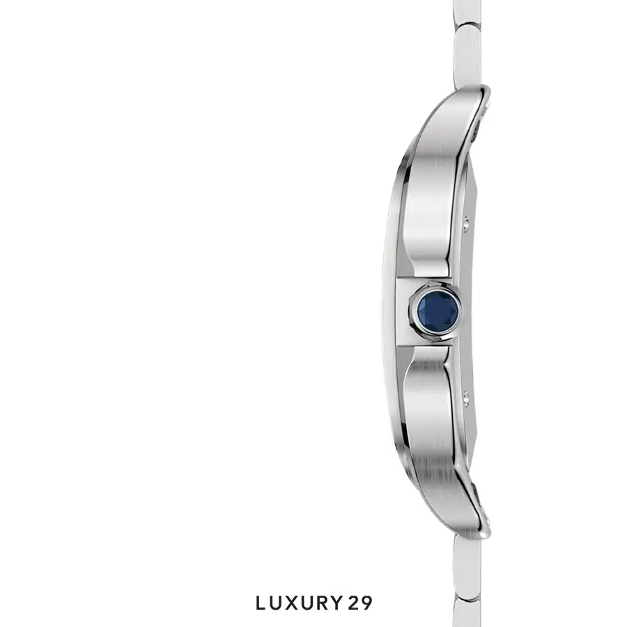 Cartier Santos de Cartier Watch Steel, Blue Crown CATIER Luxury29
