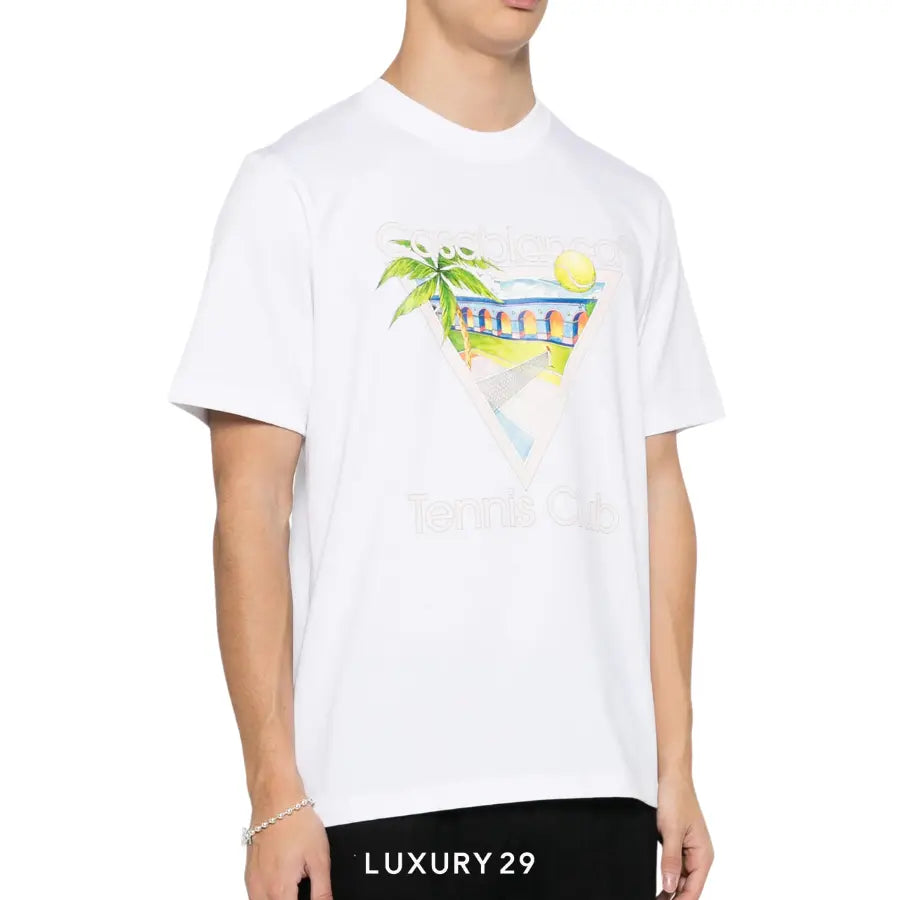 Casablanca Tennis Club Icon T-Shirt white CASABLANCA