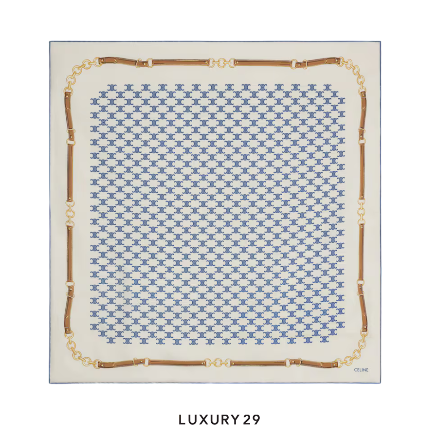 Celine  Bandana fabric, heritage twill silk fabric CELINE