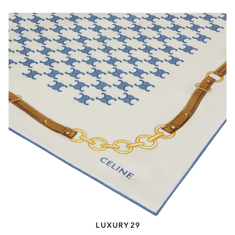 Celine  Bandana fabric, heritage twill silk fabric CELINE