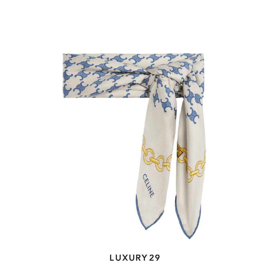 Celine  Bandana fabric, heritage twill silk fabric CELINE
