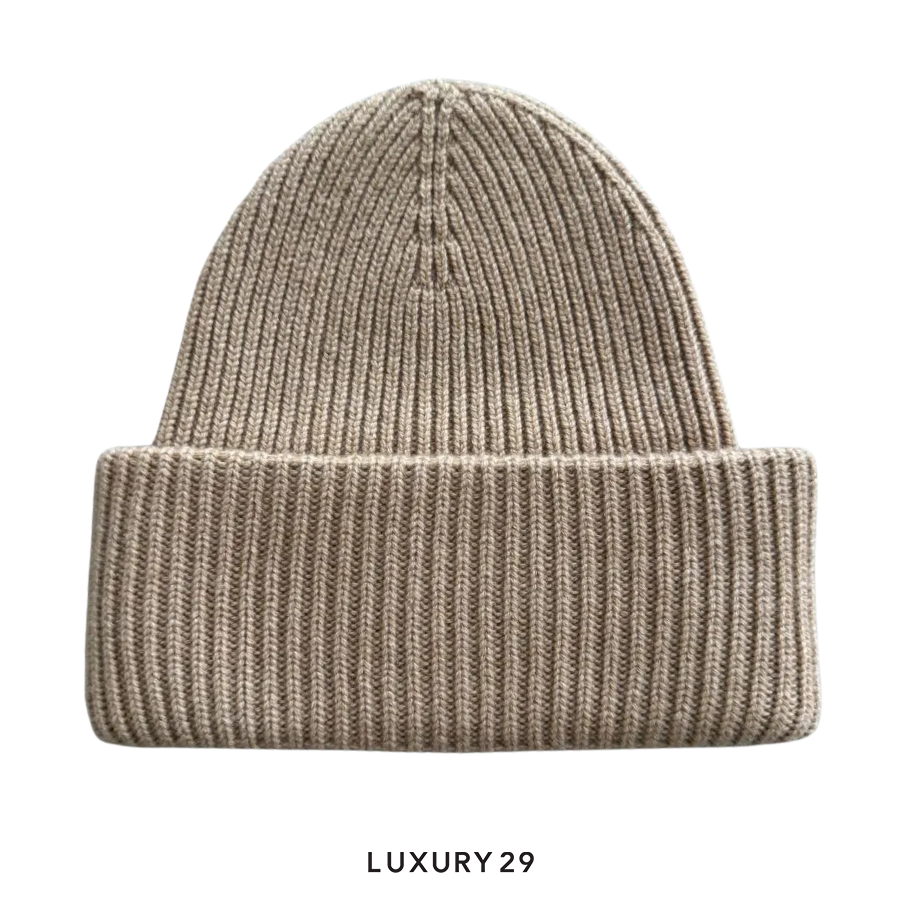 Chanel Bere Beanie Beige CHANEL