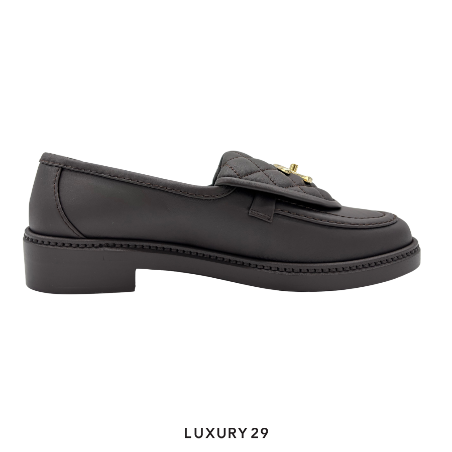 Chanel Moccasins Brown CHANEL
