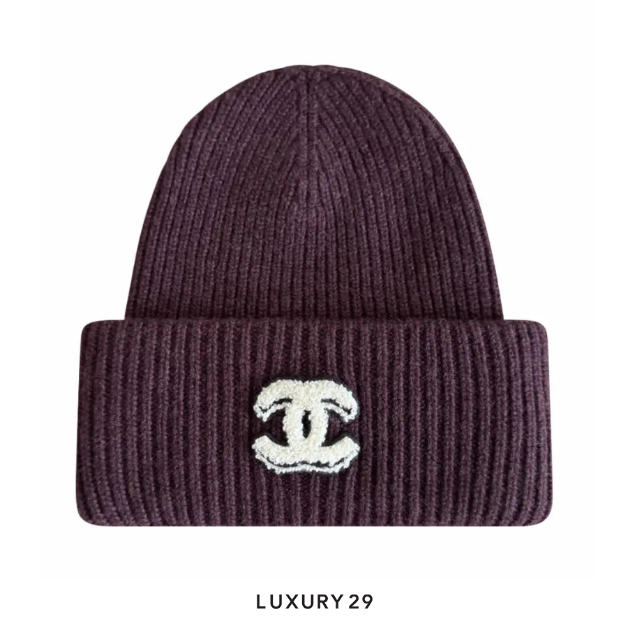 Chanel Bere Beanie Burgundy CHANEL