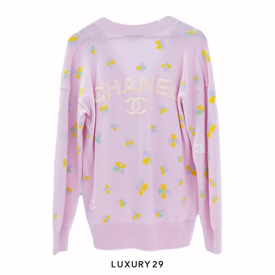 Chanel CARDIGAN Cashmere Pink CHANEL Luxury29