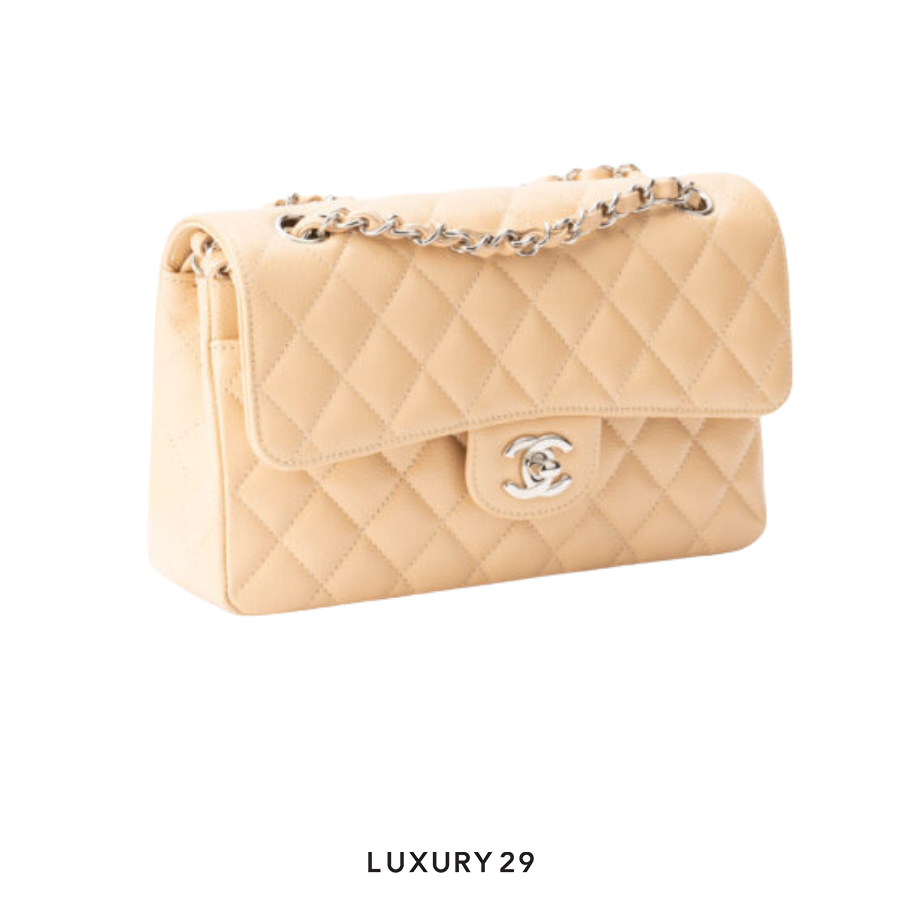 Chanel Classic Flap Medium Beige SHW CHANEL