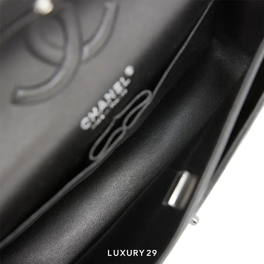 Chanel Medium Classic Double Flap Bag Lambskin So Black with Black Hardware CHANEL