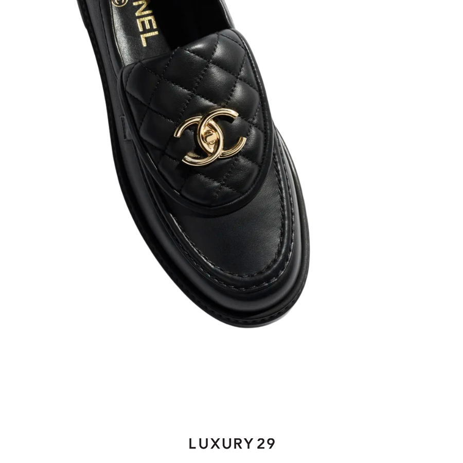 Chanel Moccasins Black CHANEL