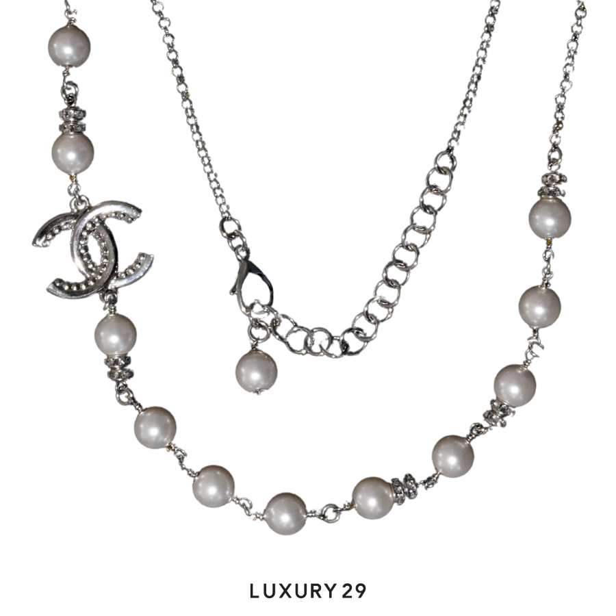 Chanel NECKLACE Jewelry Casual Style Blended Fabrics Initial CHANEL Luxury29