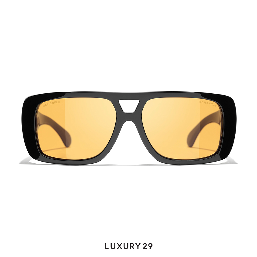 Chanel Pilot Sunglasses Black