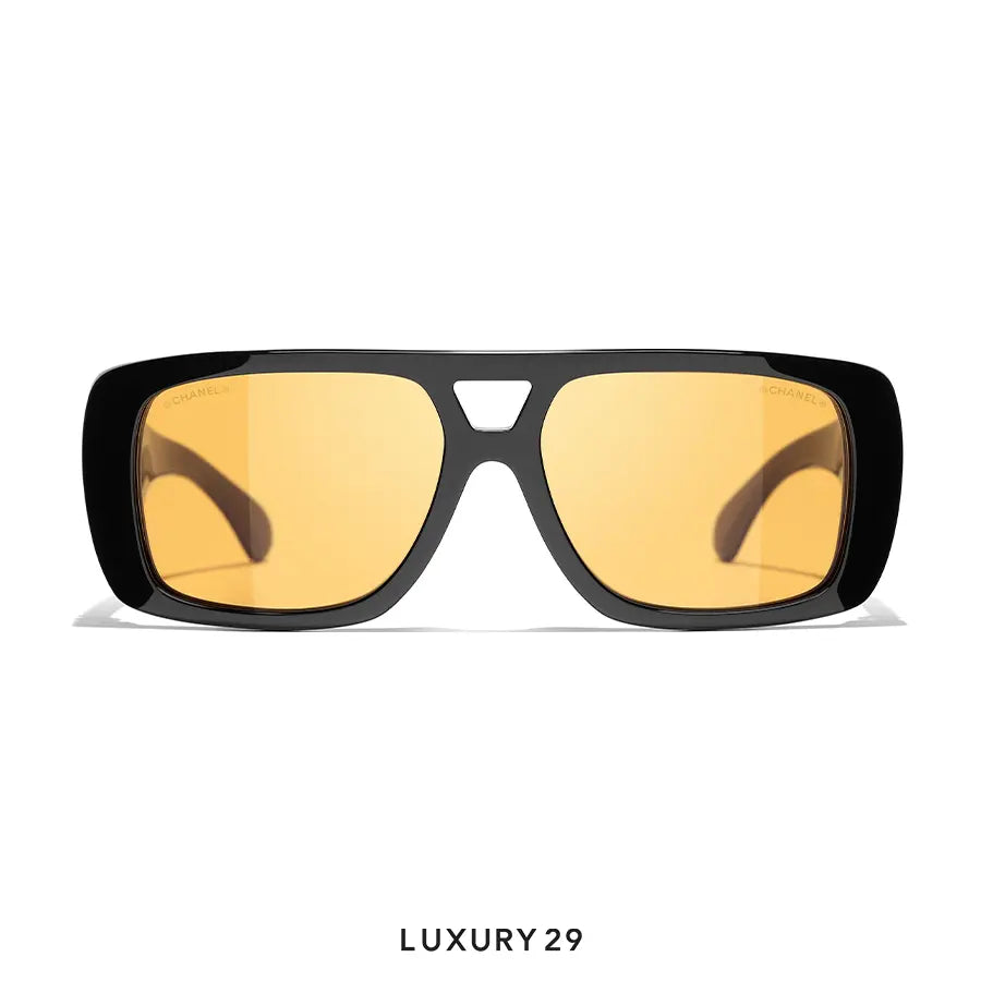 Chanel Pilot Sunglasses Black