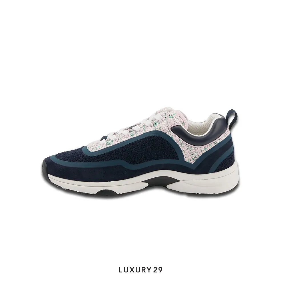 Chanel Sneakers Navy and Pink CHANEL
