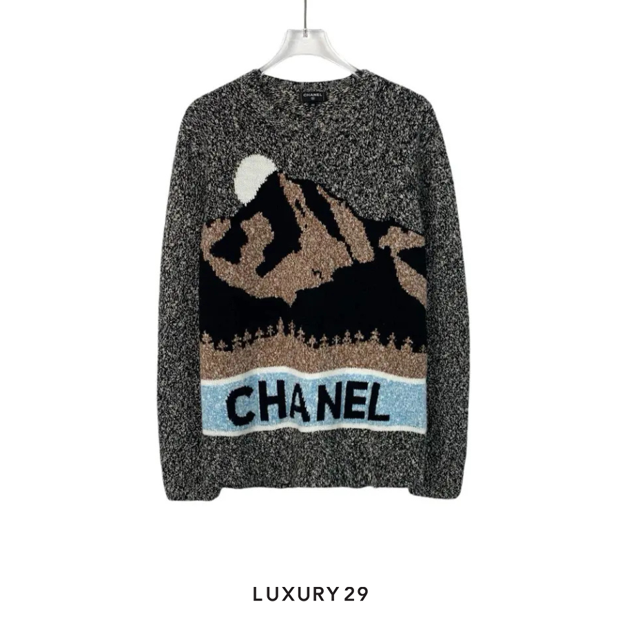 Chanel Snow Series Color-Blocked Sweater-dmc CHANEL
