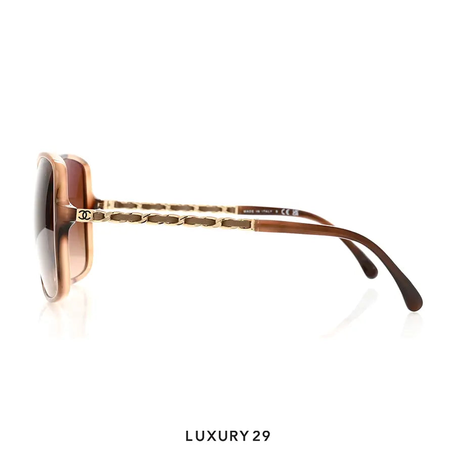 Chanel Square Sunglasses Lenses Brown Gradient CHANEL