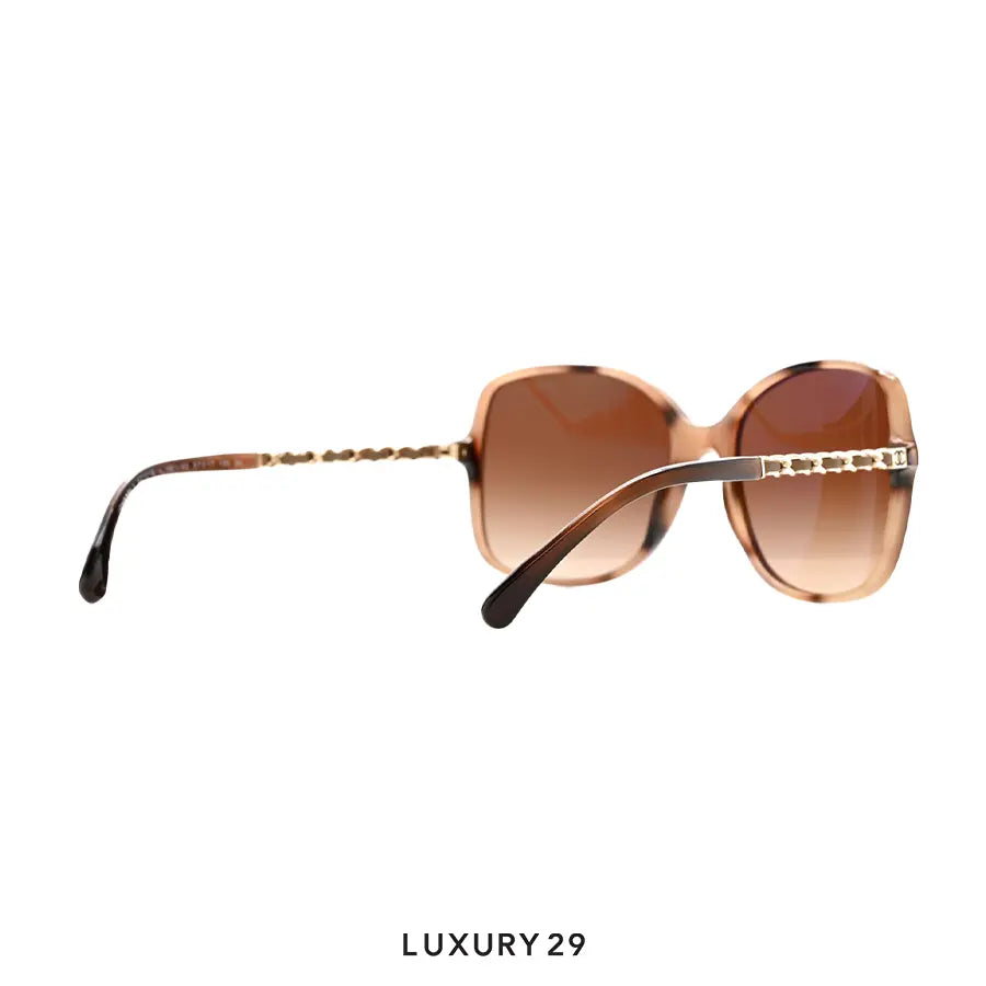 Chanel Square Sunglasses Lenses Brown Gradient CHANEL Luxury29
