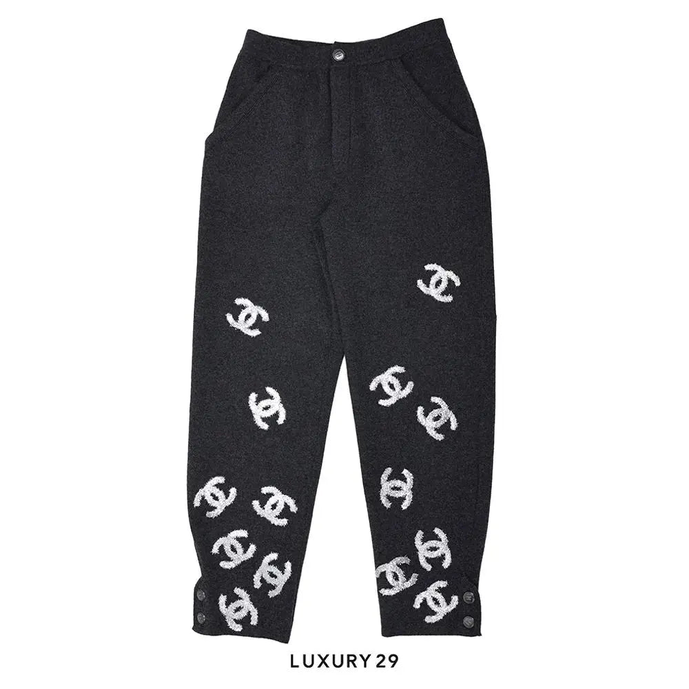 Chanel TROUSERS GREY 38