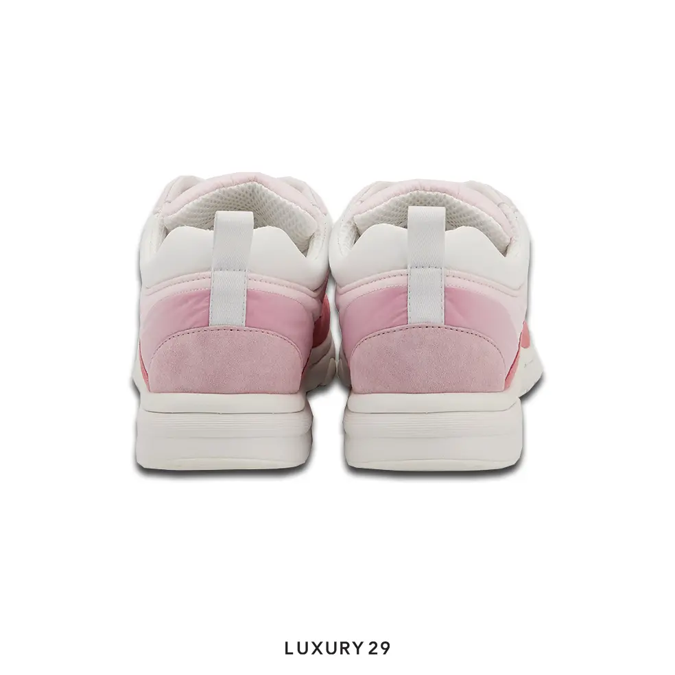Chanel Trainers Fabric & Suede Calfskin Pale Pink CHANEL