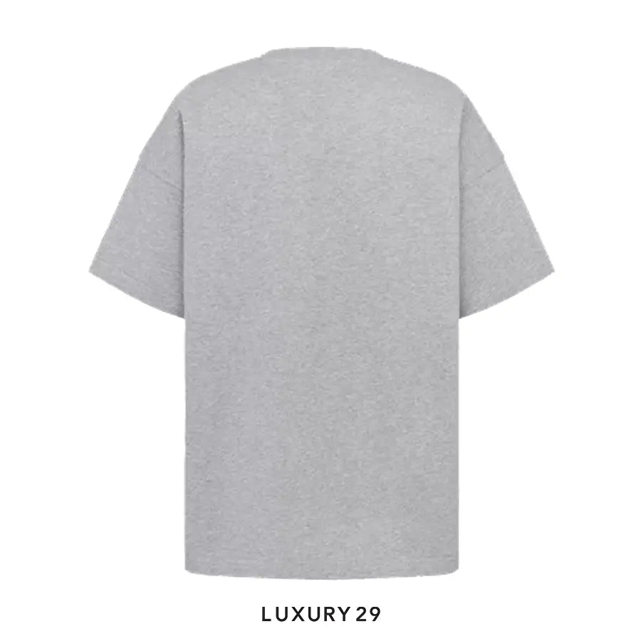 Dior Tag T-shirt, Relaxed Fit Gray Cotton Jersey DIOR