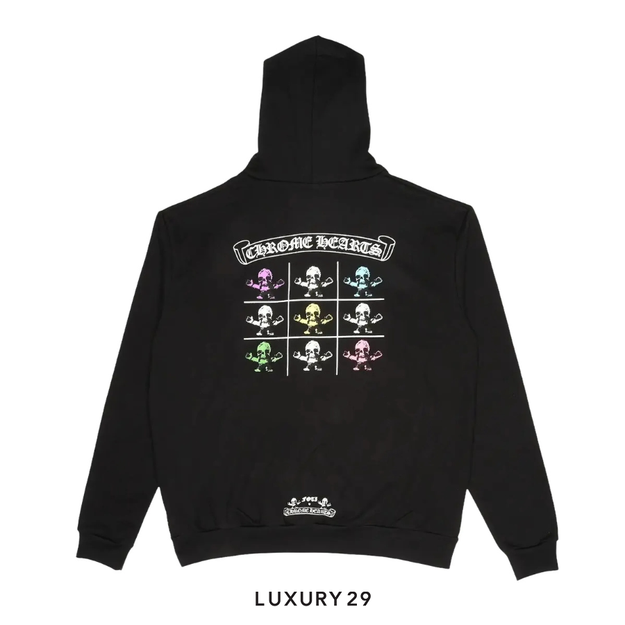 Chrome Hearts Foti Tic Tac Toe zip-up hoodie CHROME HEARTS