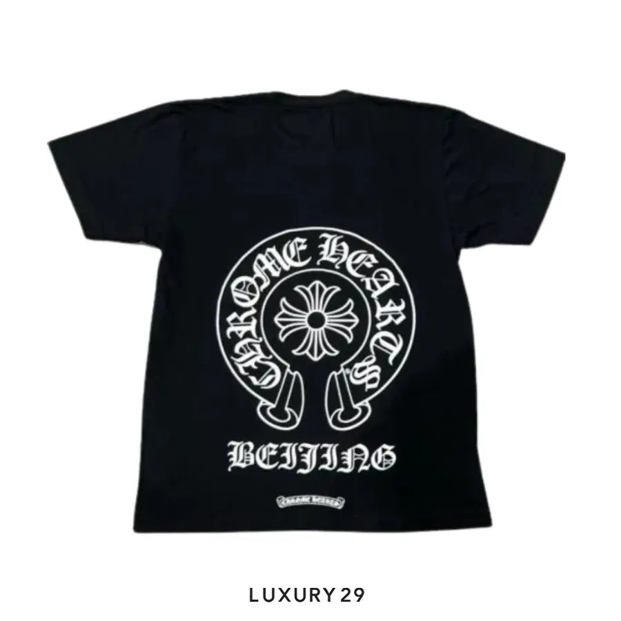 Chrome Hearts Beijing Exclusive Horseshoe Logo T-Shirt Black CHROME HEARTS Luxury29