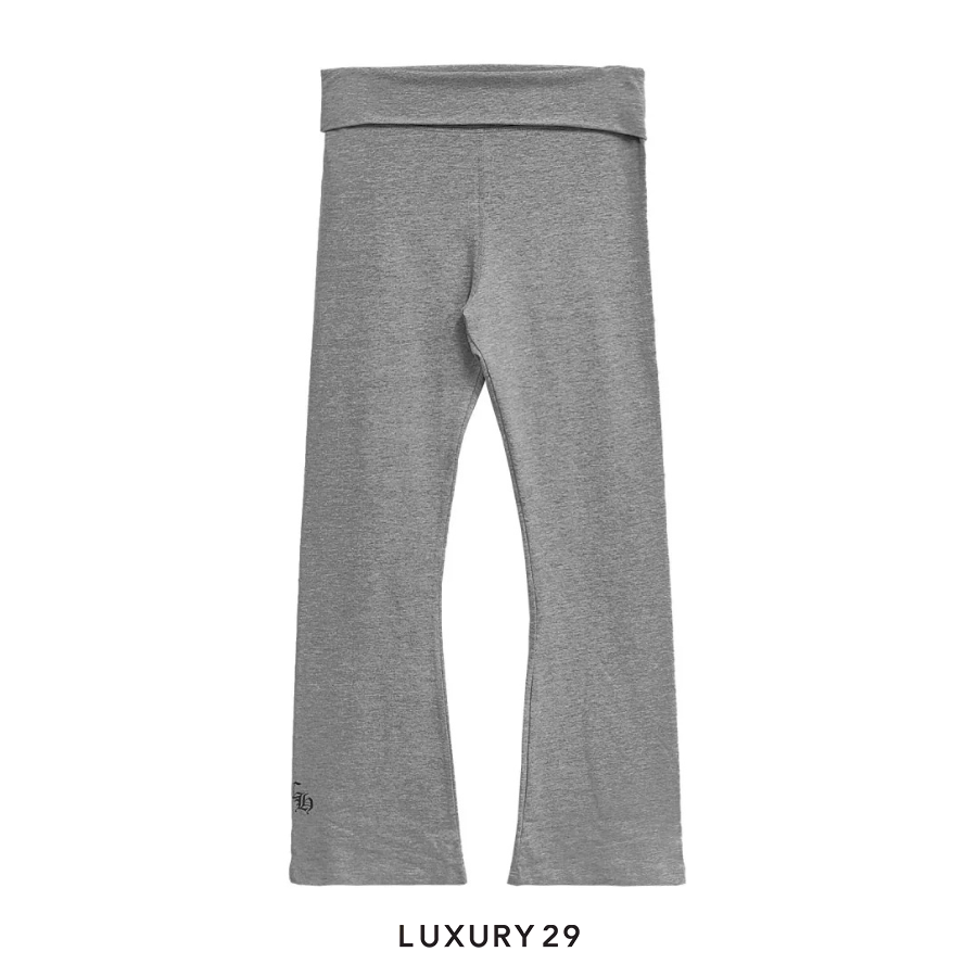 Chrome Hearts Bell-Bottom Yoga Pants Grey CHROME HEARTS Luxury29