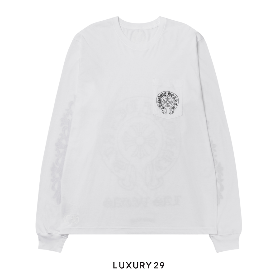 Chrome Hearts Chrome Hearts Las Vegas Exclusive Long-Sleeve T-Shirt White/Black CHROME HEARTS