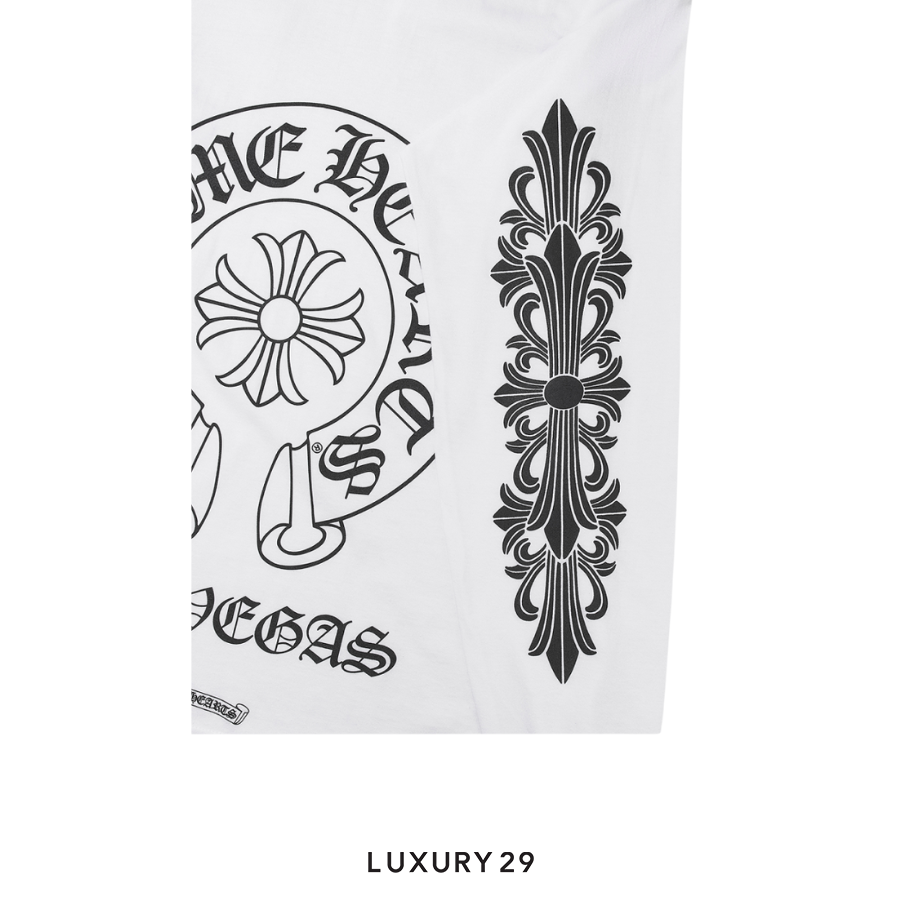 Chrome Hearts Chrome Hearts Las Vegas Exclusive Long-Sleeve T-Shirt White/Black CHROME HEARTS