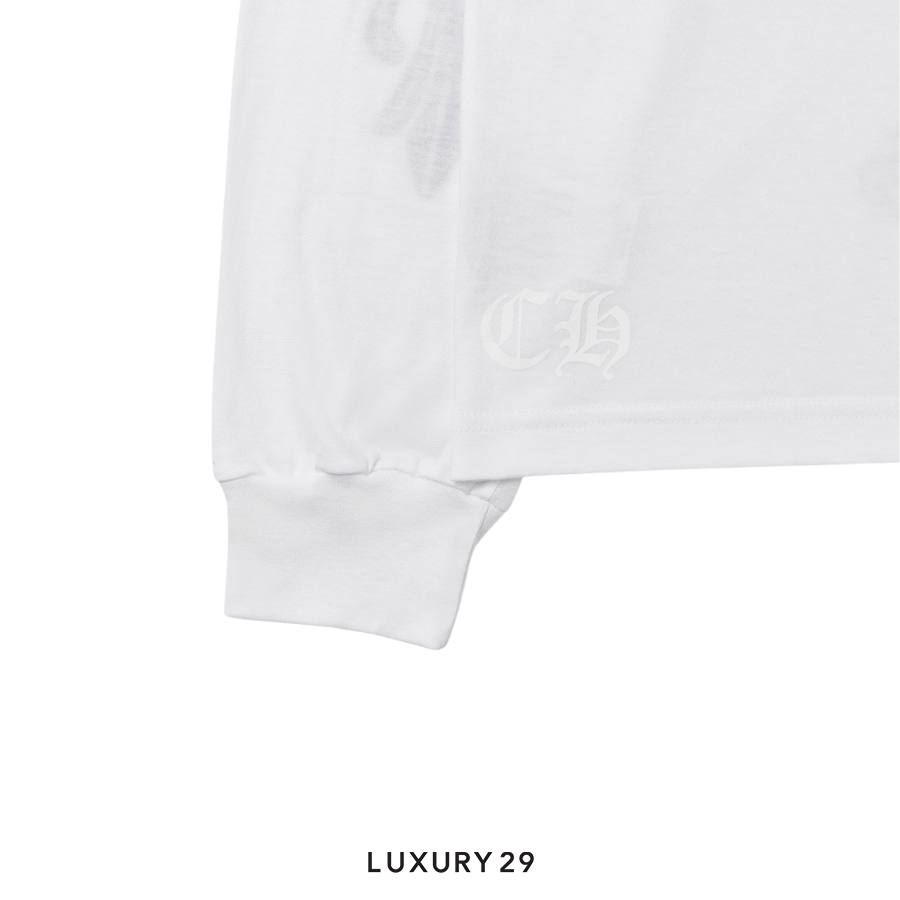 Chrome Hearts Chrome Hearts Las Vegas Exclusive Long-Sleeve T-Shirt White/Black CHROME HEARTS