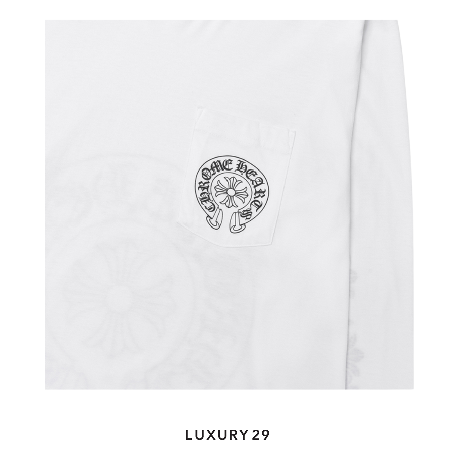 Chrome Hearts Chrome Hearts Las Vegas Exclusive Long-Sleeve T-Shirt White/Black CHROME HEARTS
