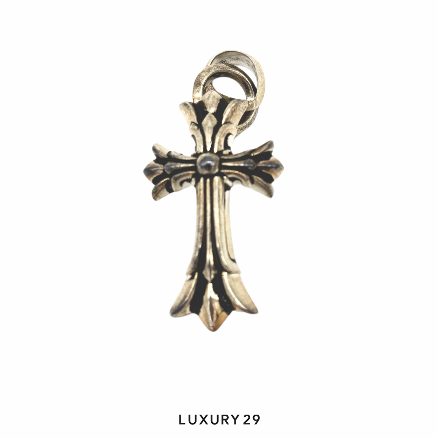 Chrome Hearts Double Cross Silver Pendent CHROME HEARTS