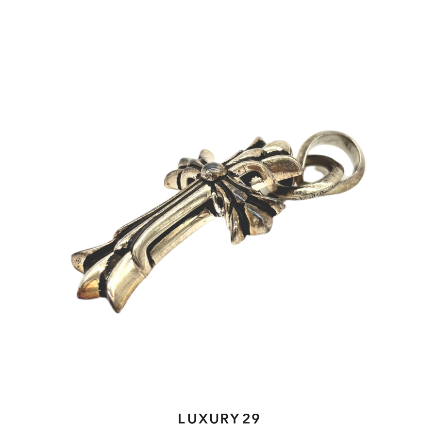 Chrome Hearts Double Cross Silver Pendent CHROME HEARTS