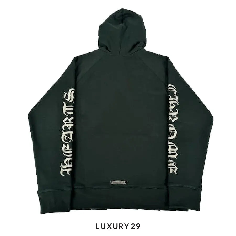 Chrome Hearts Embroidered CH Hoodie Green/White CHROME HEARTS