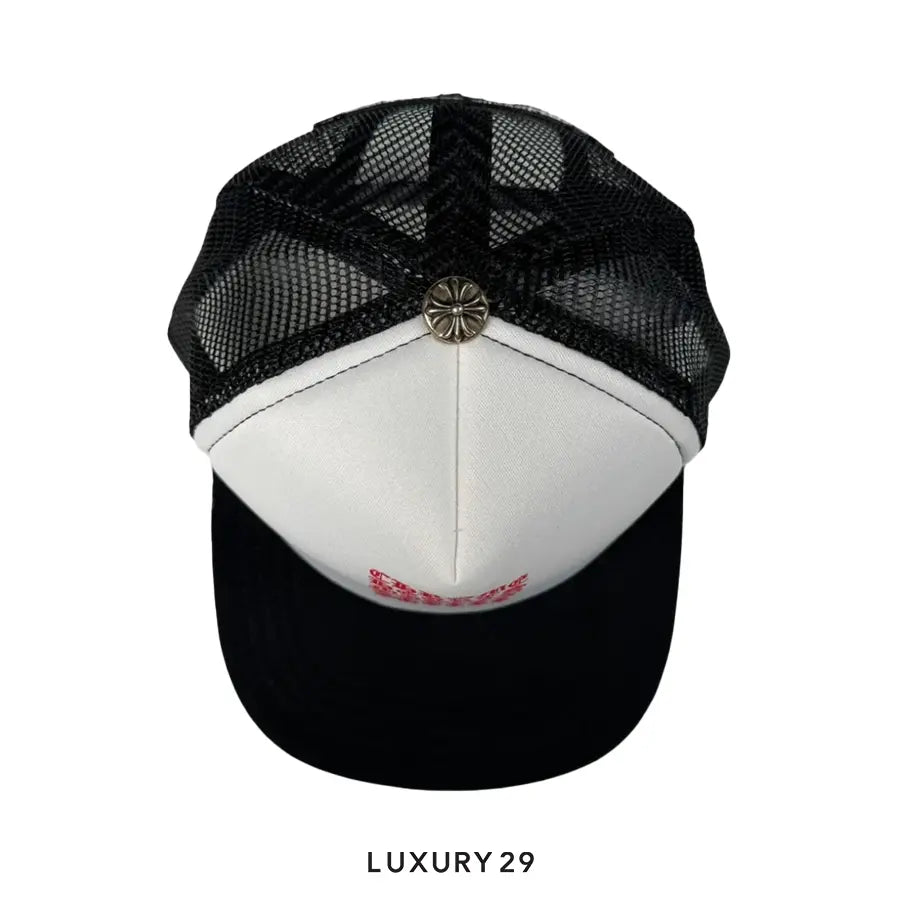 Chrome Hearts Eye Chart Trucker Hat "Black" GALLERY DEPT.