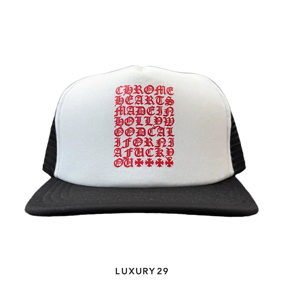 Eye Chart Trucker Hat "Black"