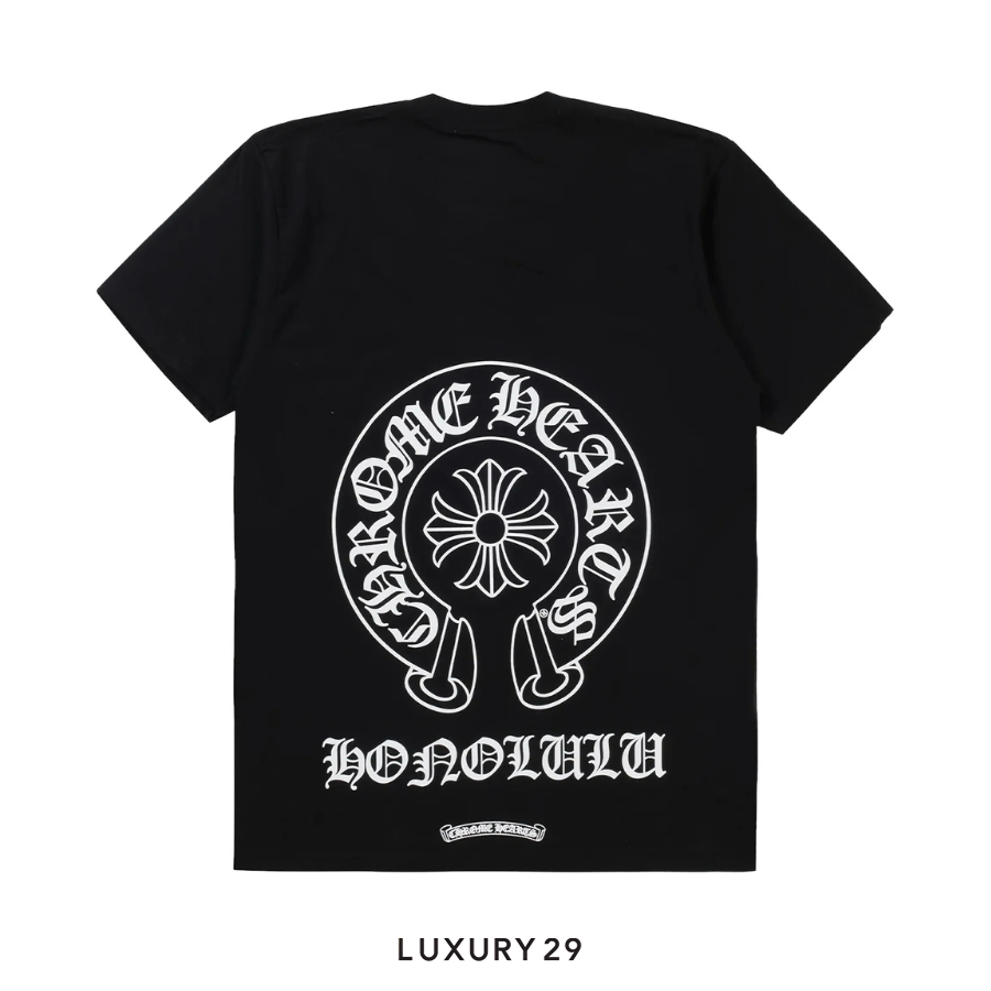 Chrome Hearts Honolulu Exclusive Horseshoe Logo T-Shirt Black CHROME HEARTS Luxury29