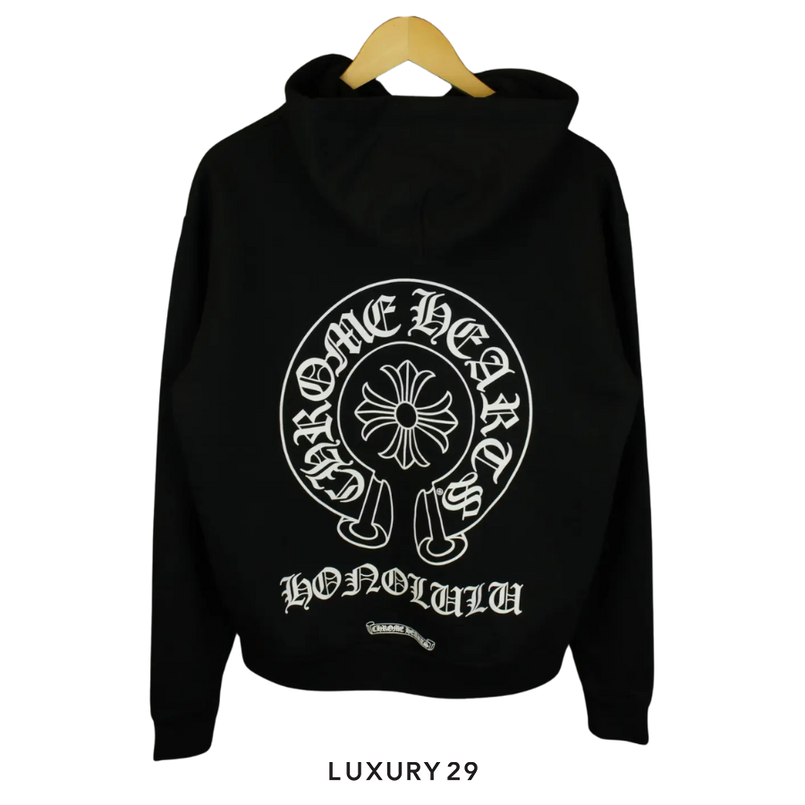 Chrome Hearts Honolulu HorseShoe Logo Hoodie Black CHROME HEARTS