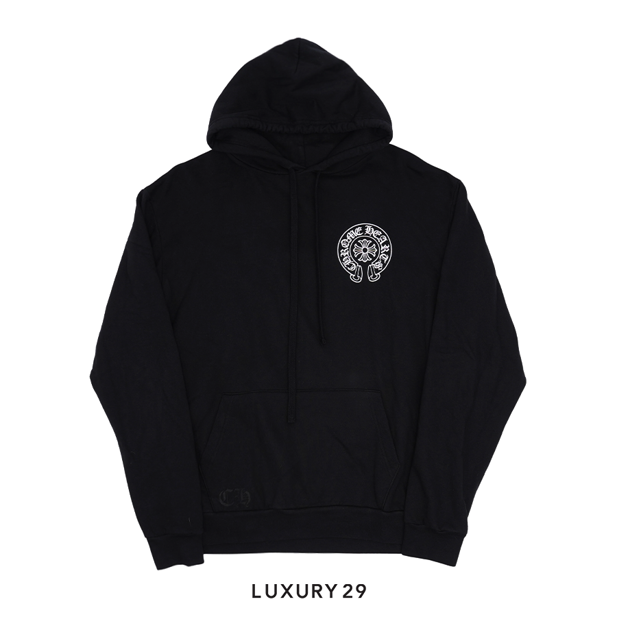 Chrome Hearts London Horseshoe Logo Hoodie Black