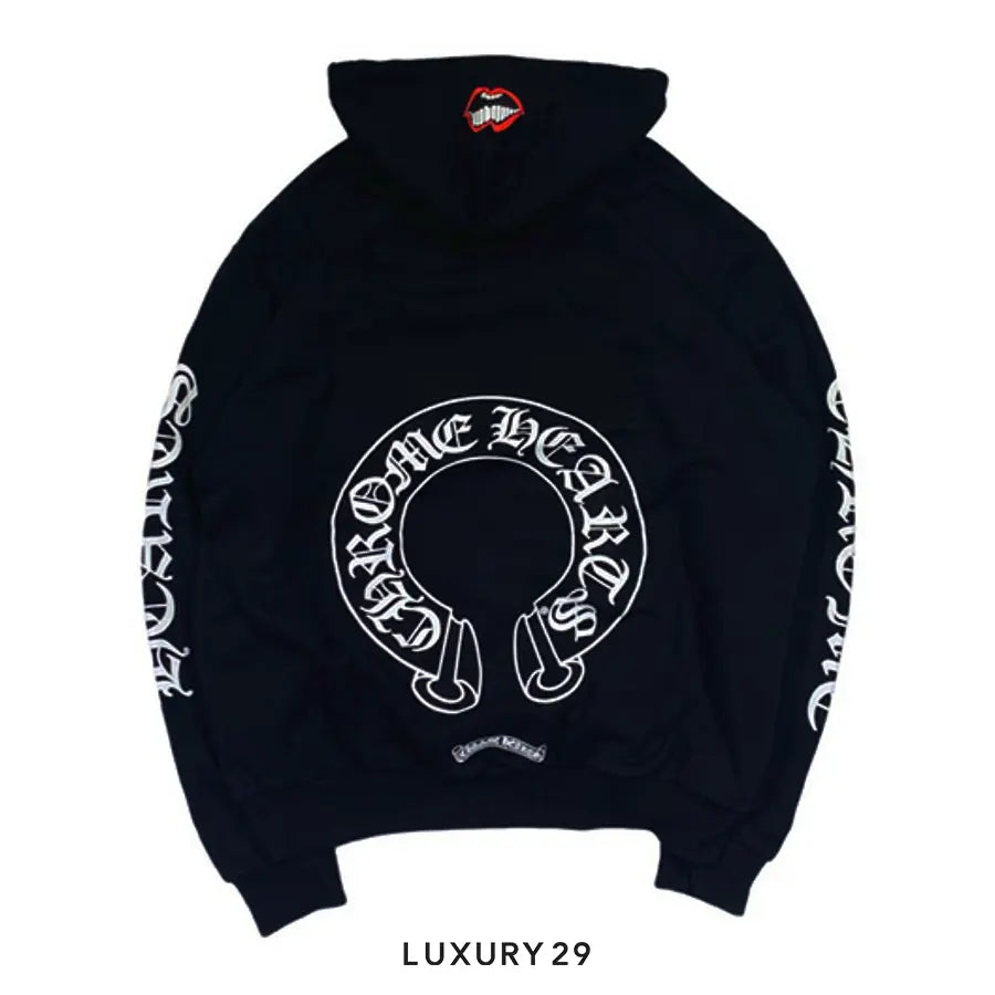 Chrome Hearts Matty Boy Chomper Horseshoe Hoodie Black CHROME HEARTS