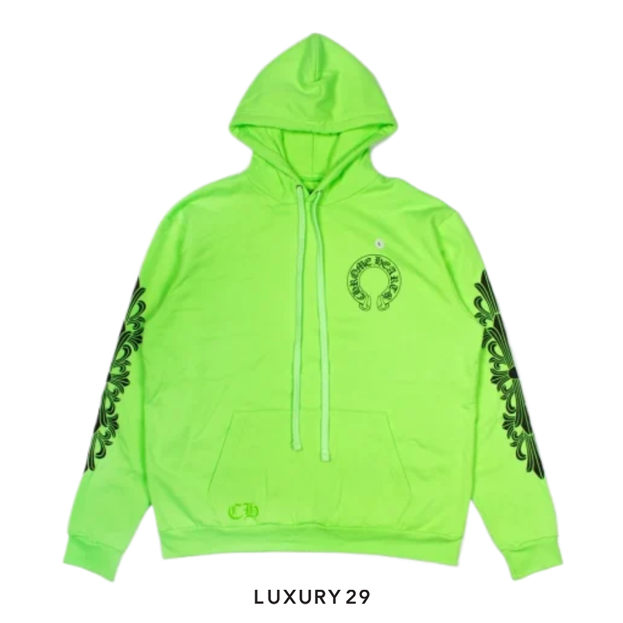 Chrome Hearts Neon Green Ultra Miami Hoodie CHROME HEARTS