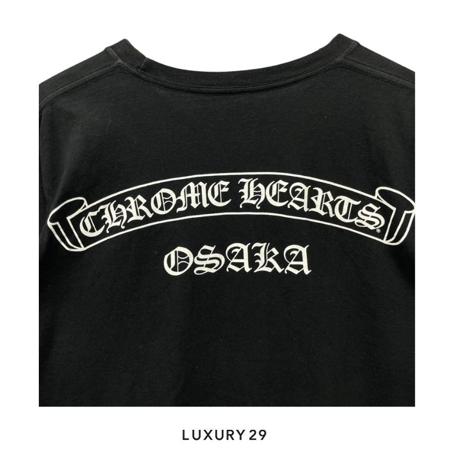 Chrome Hearts Osaka Scroll Label Logo Tee Black CHROME HEARTS Luxury29