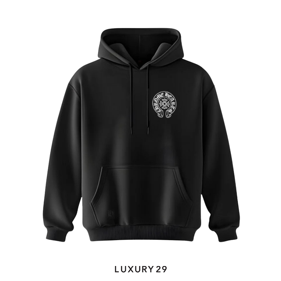 Chrome Hearts Tokyo HorseShoe Logo Hoodie Black - Luxury29