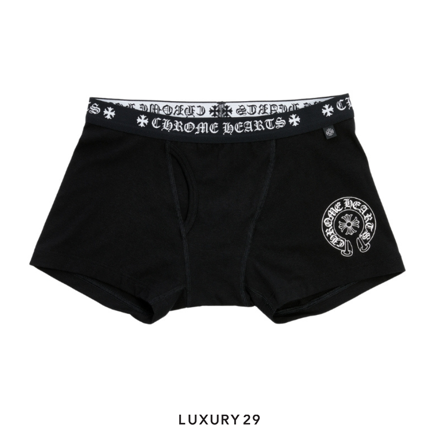 Chrome Hearts Underwear - Boxer Briefs Black/White CHROME HEARTS
