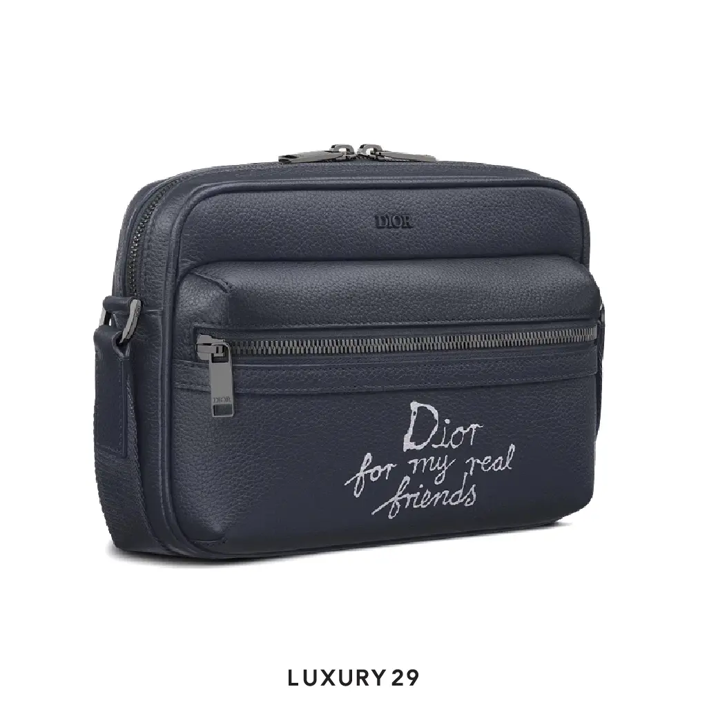 DIOR AND HYLTON NEL Rider 2.0 Zipped Messenger Bag NavyBlue DIOR Luxury29