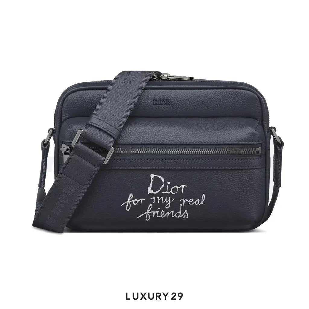 DIOR AND HYLTON NEL Rider 2.0 Zipped Messenger Bag NavyBlue DIOR Luxury29