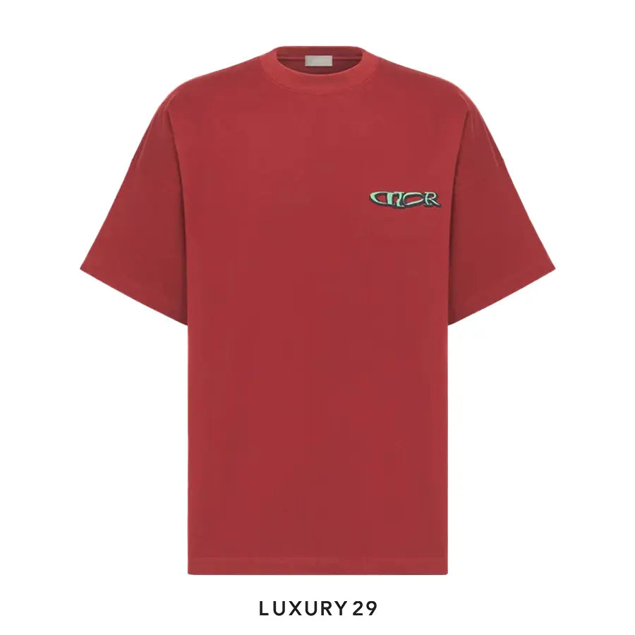 DIOR AND LEWIS HAMILTON T-Shirt Cotton Jersey Red
