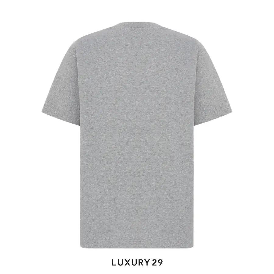 DIOR CD Icon T-Shirt Relaxed Fit Cotton Jersey Gray DIOR