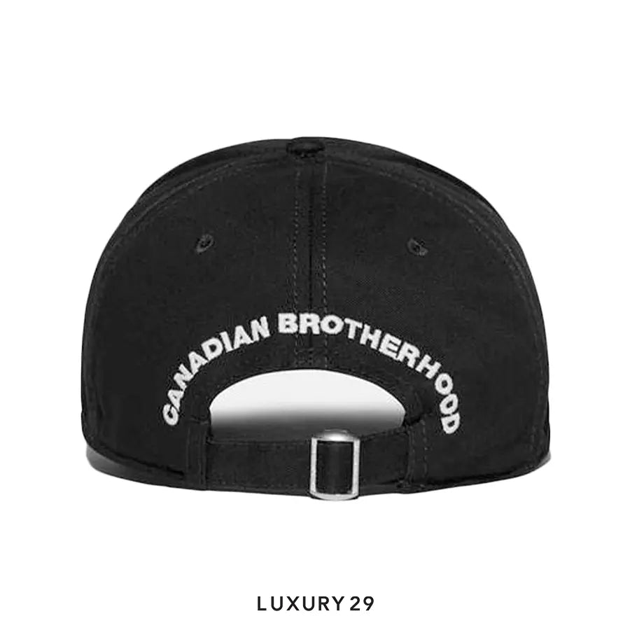 DSQUARED2 MINI LOGO BASEBALL CAP BLACK/WHITE DSQUARED2