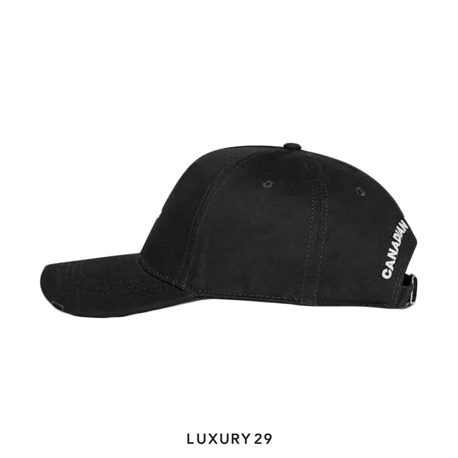 DSQUARED2 MINI LOGO BASEBALL CAP BLACK/WHITE DSQUARED2