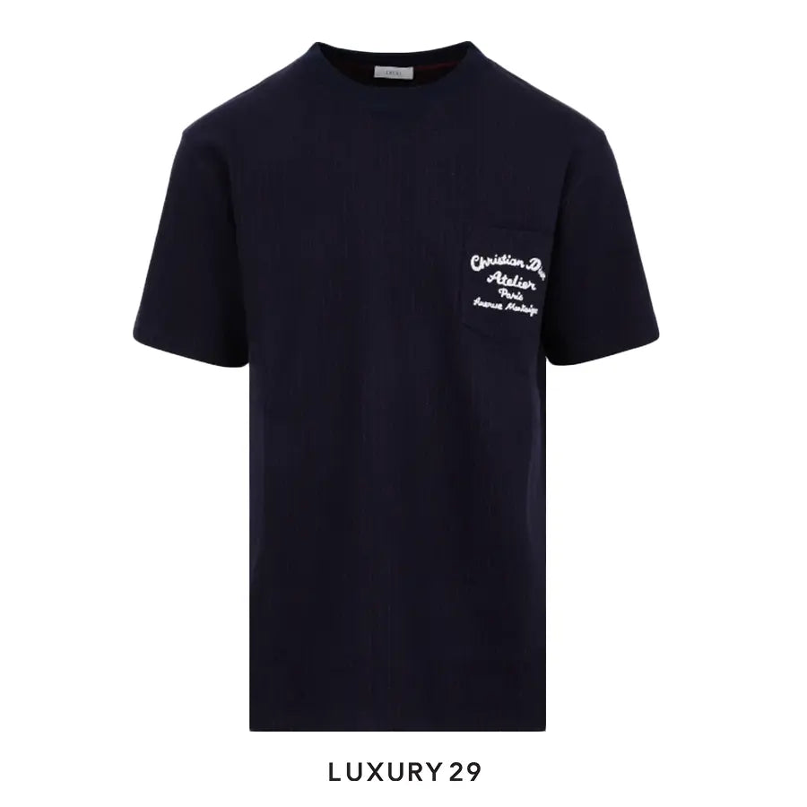 Dior Oversized Atelier T-Shirt Navy Blue DIOR Luxury29